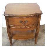 French one drawer bedside stand
