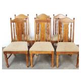 Set of 6 vintage dining chairs