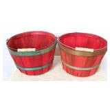 Pair apple baskets