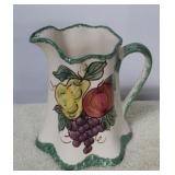 Clinchfield Artware Hand painted Pitcher-9" tall