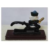 Cast Iron nutcracker on Wood Base