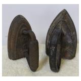 Lot of 2 Antique Flat Irons