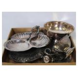 Tray Lot of Assorted Silver Plated Items