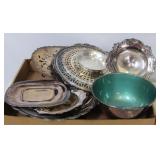 Tray Lot of Assorted Silver Plated Items