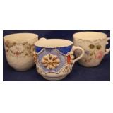 3 pc German mustache mugs