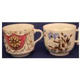 2pc Mustache mugs