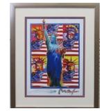 Liberty W/ 4 Heads Giclee by Peter Max