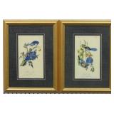 Set of 2 Antique Birds by John Audubon