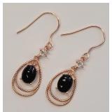 Ethiopian Black Opal & Sapphire Sterling Silver