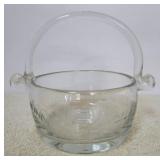 Etched Glass Basket