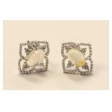 Ethiopian Opal & White Topaz Sterling Silver