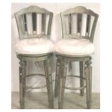 Mirrored barstools by Butler