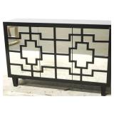 Elk Home 3 door console - mirror & fretwork front