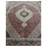 9 x 12 Silk & Wool Fish Tabriz