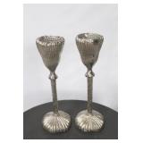 Chelsea House pair metal candle holders