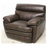 Leather Italia brown leather arm chair
