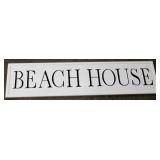 "Beach House" Metal Sign