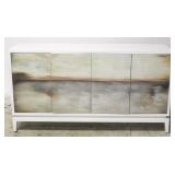 Guildmaster 4 door console - white lacquer