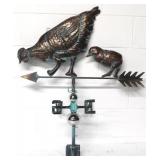 Mother hen & chick weathervane