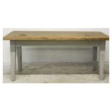 Farmhouse Dining Table w/ Painted Base - AS IS