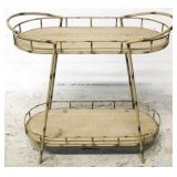 Guildmaster bamboo motif oval table