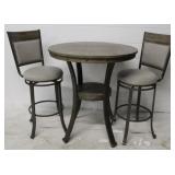 Three piece high top bar table set by Powell