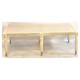 Modern History Shell Island cocktail table w/glass