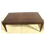 Modern History burl cocktail table