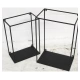 2 Metal Wall shelves