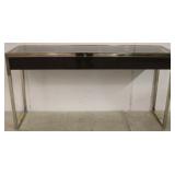 Modern History stainless & brass console