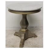 B G Industries marble top round table