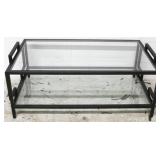 Dimond Home glass top coffee table