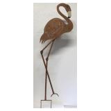 Metal Yard Flamingo Decoration
