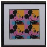 Mickey Mouse Suite of 4 Giclee by Andy Warhol