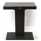 Alden Parkes black accent table with pull out tray