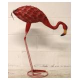 Metal Flamingo Yard Decoration