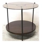 Chelsea House smokey glass top round table