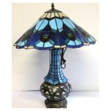 Blue Stained Glass Lamp