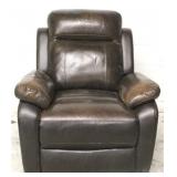Leather Italia recliner - AS IS