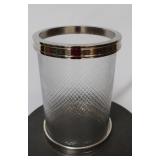 Chelsea House Glass Hurricane w/ Metal Trim