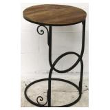 Wood & metal round table