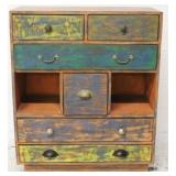 Painted chest w/ cubbies