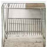 Metal & wood accent table