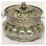 Glass Candle Holder w/ Decorative Lid