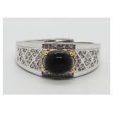 Ethiopian Opal & White Sapphire Men