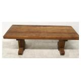 Red Wood Cocktail Table