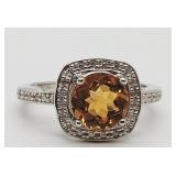 2.0 ct Aziotic Gemstone & White Sapphire Sterling