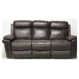 Leather Italia electric motion reclining sofa