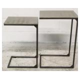Metal pair nesting tables
