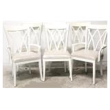 Set of 6 Alden Parkes cream Couture dining chairs